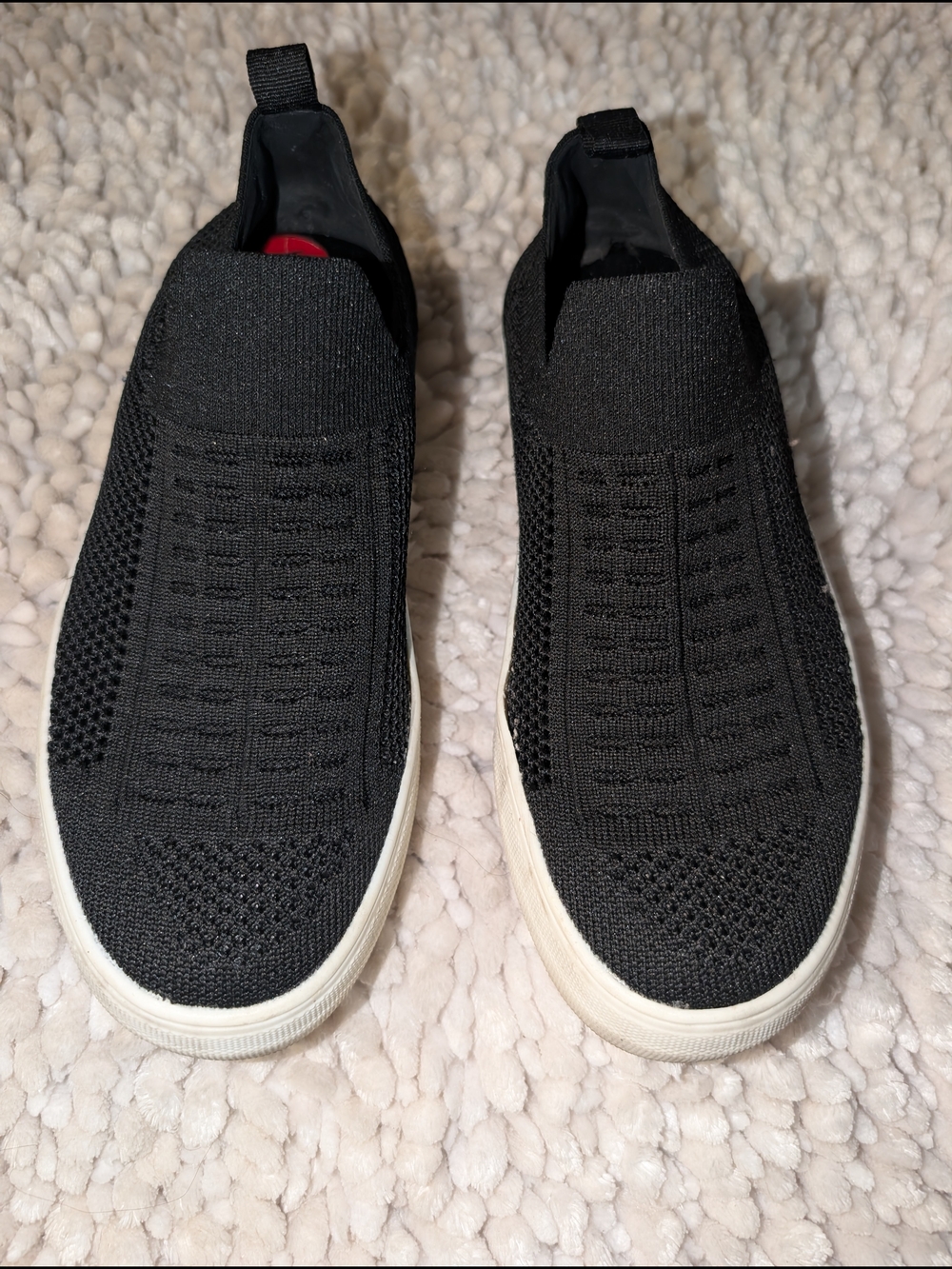 Steve Madden Women's Black Slip-On Knit Sneakers